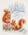 Squirrels with Berries by Vervaco - PN-0145599