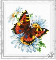 Butterfly and Daisies by Magic Needle - 42-11